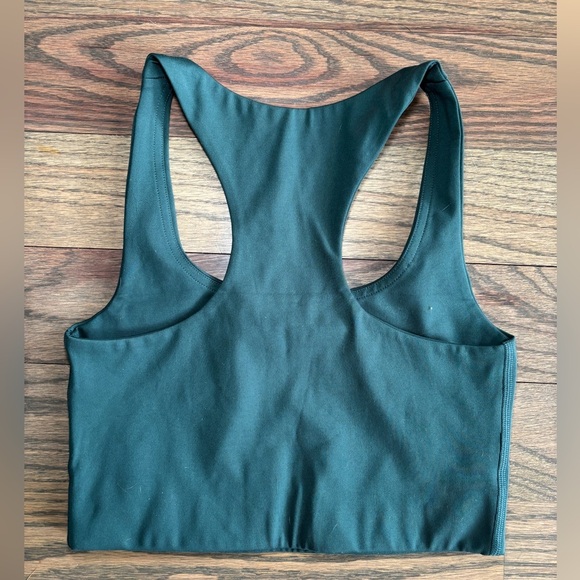 Girlfriend Collective Paloma Longline Racerback Emerald Sports Bra Size XS - Picture 4 of 4